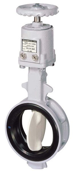 BUTTERFLY VALVE WAFER TYPE, CENTRAL HANDLE ACTUATOR 24"