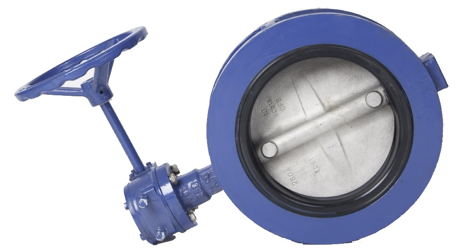 BUTTERFLY VALVE DOUBLE FLANGED, W/GEAR BOX N.CAST IRON 200MM