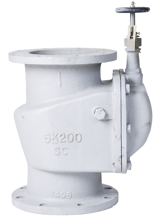 STORM VALVE VERTICAL TYPE, W/HANDLE CAST STEEL 10K 50MM