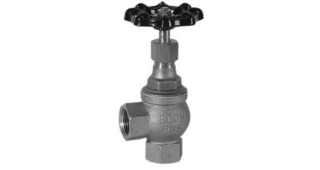 ANGLE VALVE DIN BRONZE SCREWED, #250H 3/4"