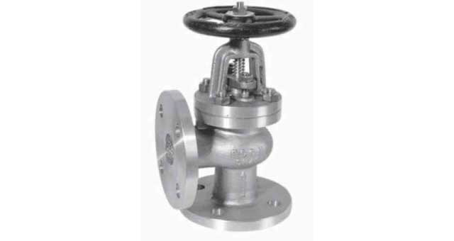 ANGLE VALVE DIN BRONZE FLANGED, PN10/16 HEAVY TYPE #1271 20MM