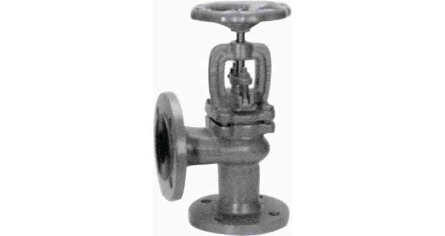 ANGLE VALVE DIN CAST IRON, FLANGED PN10/16 #242 25MM