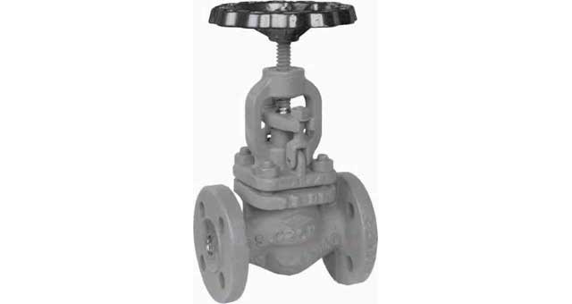 GLOBE VALVE DIN CAST STEEL 398, FLANGED PN16 STRAIGHT DN 150