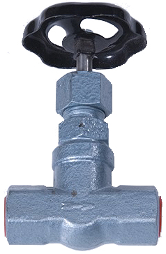 GLOBE VALVE DIN STEEL AA250, BSP FEMALE THREAD PN640 1/2"