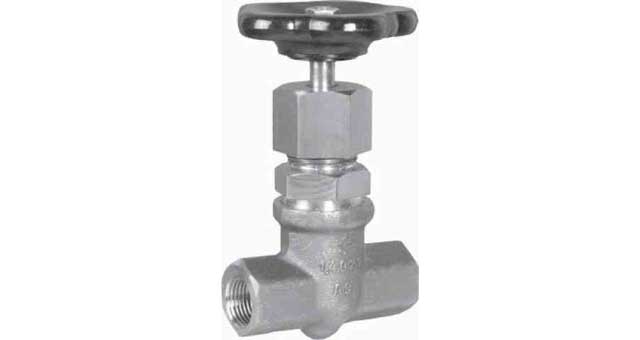 GLOBE VALVE DIN S.STEEL 358, FEMALE THREAD PN200 3/4" D15MM