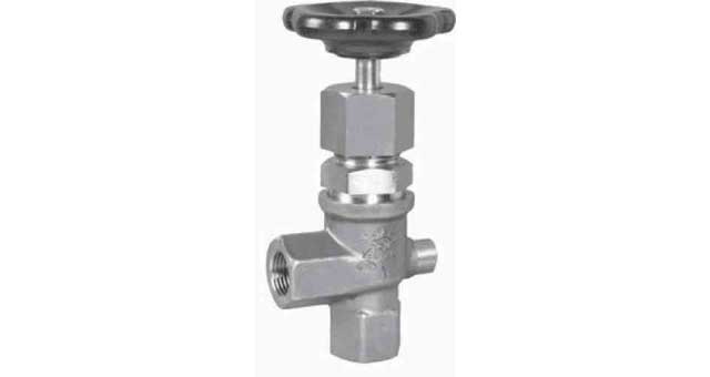ANGLE VALVE DIN S.STEEL 354, ANGLE FEMALE PN200 3/4" D12MM