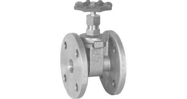 GATE VALVE BRONZE DIN FLANGED, PM10/16 #291 50MM