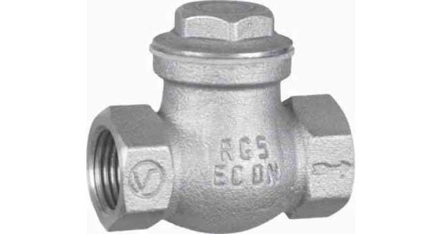 CHECK VALVE DIN BRONZE SCREWED, SWING TYPE #505BR 3/8"