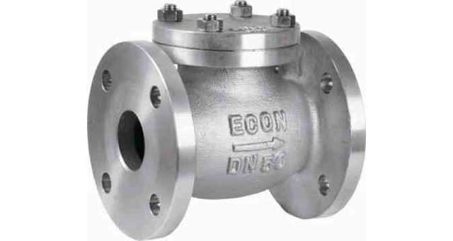 CHECK VALVE DIN BRONZE FLANGED, LIFT TYPE PN10/16 #496 100MM
