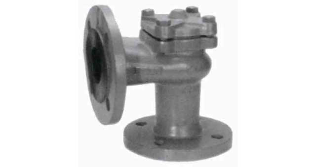 CHECK VALVE DIN C/IRON FLANGED, LIFT PN16 ANGLE #78 DN 15