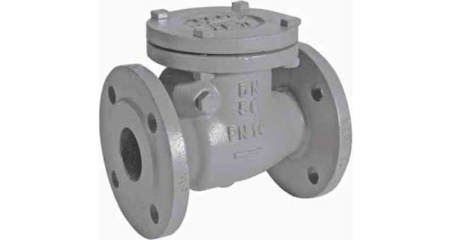 CHECK VALVE DIN C/IRON FLANGED, SWING TYPE PN10 #83BR 300MM