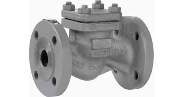 CHECK VALVE DIN CAST STEEL, FLANGED LIFT PN40 #95 DN 80