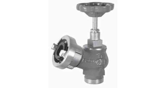 FIRE/DECKWASH VALVE DIN 30DEG., ANGLE COPPER ALLOY #905 1-1/2"