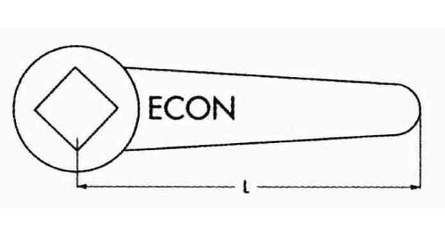 COCK WRENCH DIN MALLEABLE IRON, 17MM