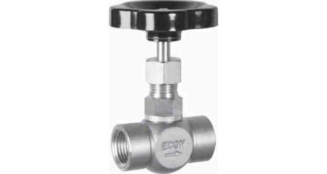 NEEDLE VALVE DIN BRASS SCREWED, #718 1/4"