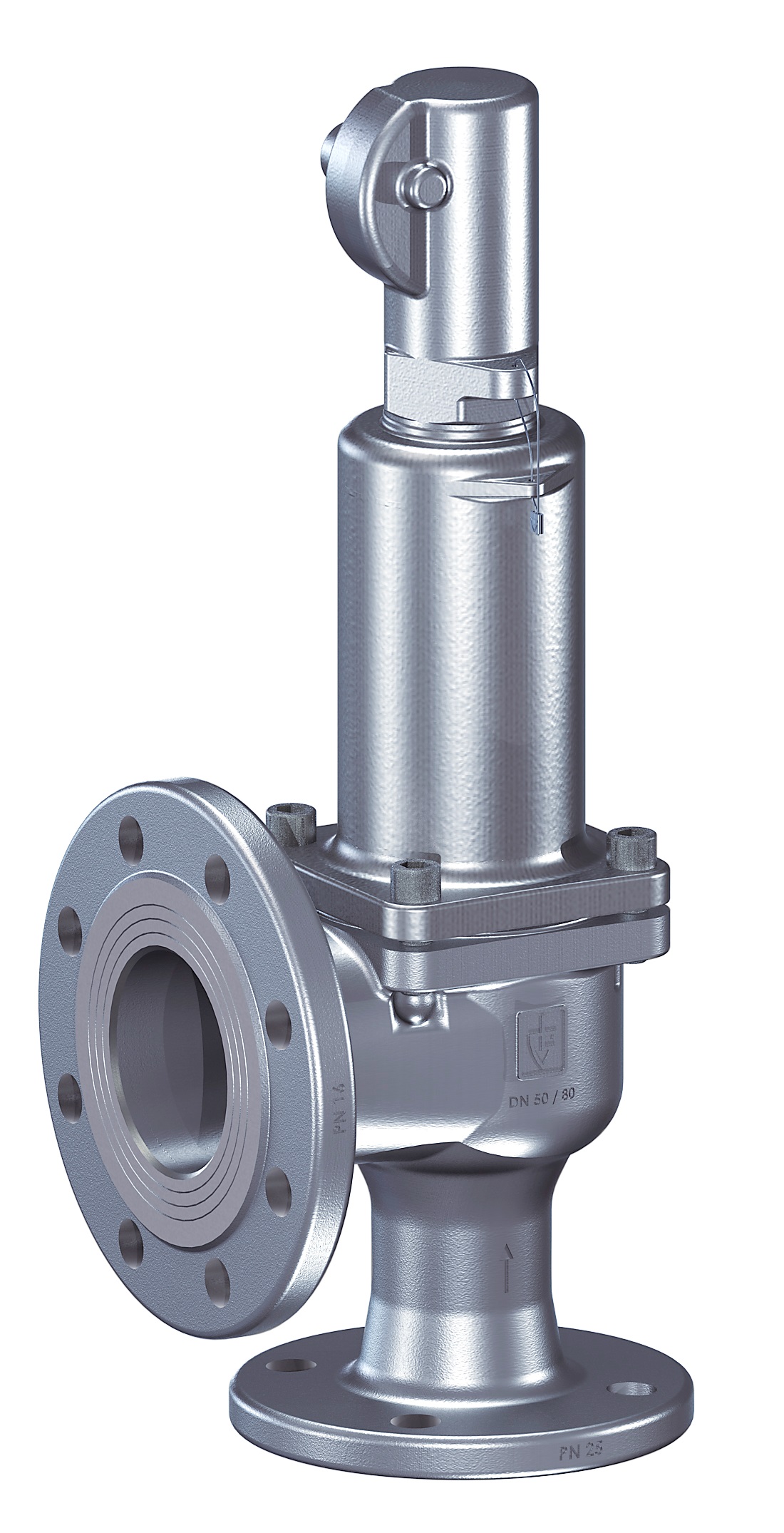 VALVE SAFETY S.STEEL #452BGFL, W/BELLOW GAST W/LEVER DN40PN40