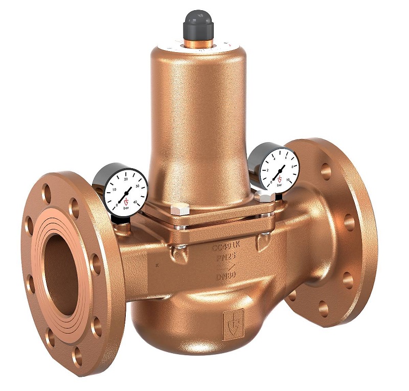 VALVE PRESS REDUCING W/FLANGE, PN40 GUNMETAL #682MGFO-SP DN65