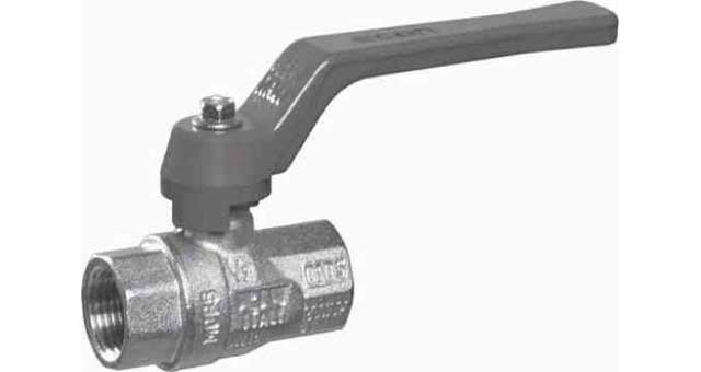 BALL VALVE DIN FORGED BRASS, FULL BORE SCREWED #1607 1"