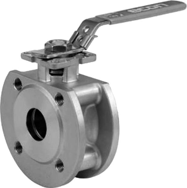 BALL VALVE DIN STAINLESS STEEL, WAFER TYPE PN 16 #7383 DN 150