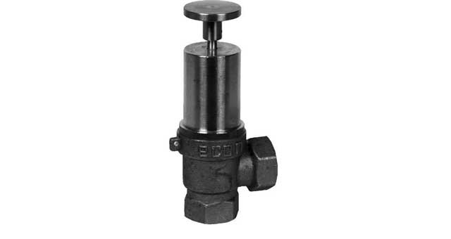 SAFETY VALVE DIN BRASS SCREWED, W/LIFTING LEVER #518 3/4"