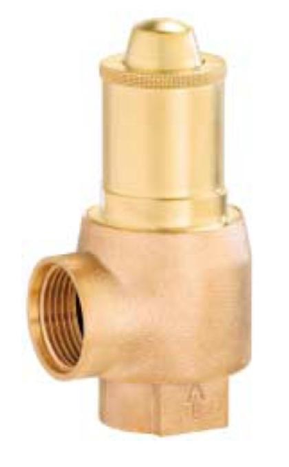 VALVE SAFETY DIAPHRAGM 651MWIK, RED BRASS 3/4" 6/8/10BAR