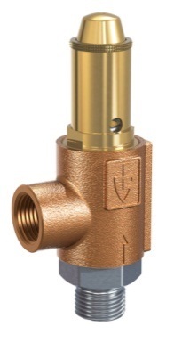 VALVE SAFETY GUNMETAL #861TFO, DIN 0.5-50 BAR DN8