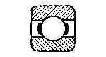770103 BALL BEARING SINGLE ROW, DEEP GROOVE NO.6002