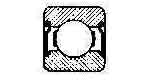 770168 BALL BEARING SINGLE ROW, DEEP GROOVE NO.6007ZZ