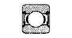 BALL BEARING SINGLE ROW, DEEP GROOVE NO.6203-2RS