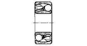BALL BEARING DOUBLE ROW, DEEP GROOVE NO.2302