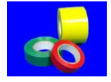 PVC insulating tape, 20 mm wide, rolls of 20 meters