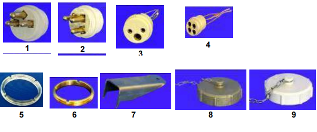 Wiring Accessories for Marine Use - Accessories for HNR plugs, couplings and receptacles