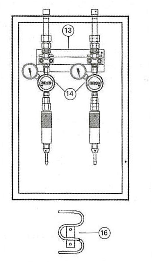 REGULATOR 530 OX PRESSURE 0-10 BAR FOR OUTLET STATION