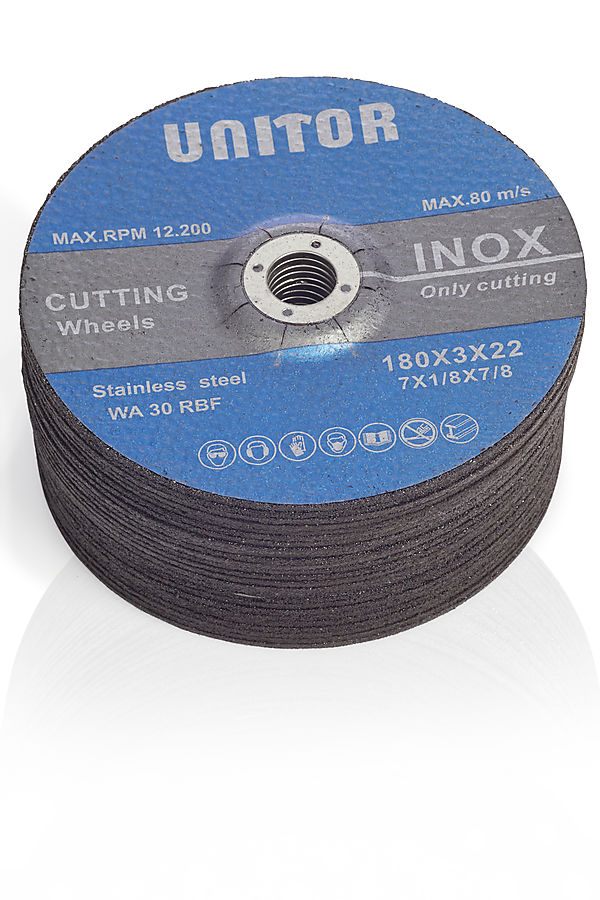 GRINDING DISCS INOX 125X6X22, 10 PCS