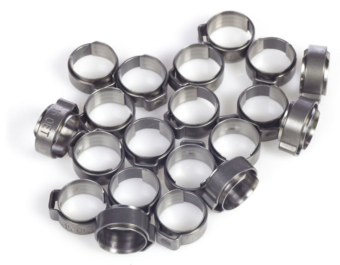 CLAMP 1 EAR 26,5-30,0MM 3/4" HOSE (20 PCS)