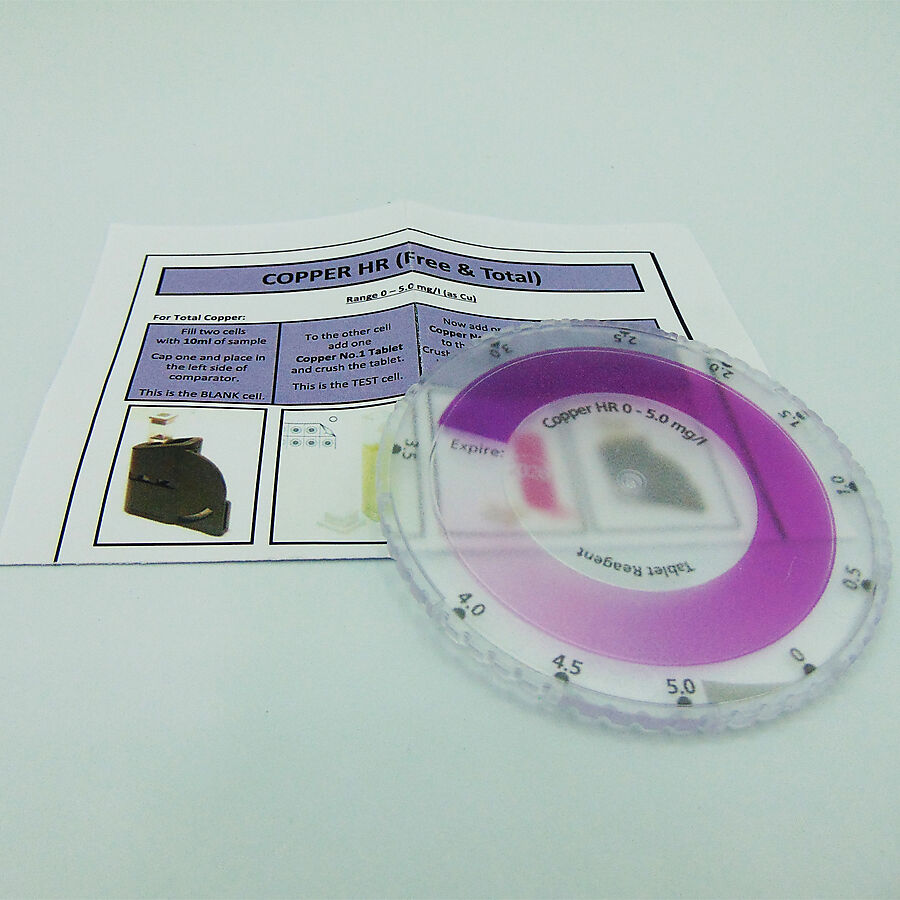 CHECKIT COPPER DISC (0 TO 5MG/L)